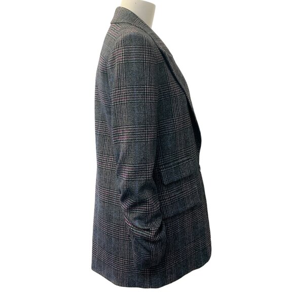 Veronica Beard Grey Plaid Martel Dickey Jacket - Picture 2 of 4